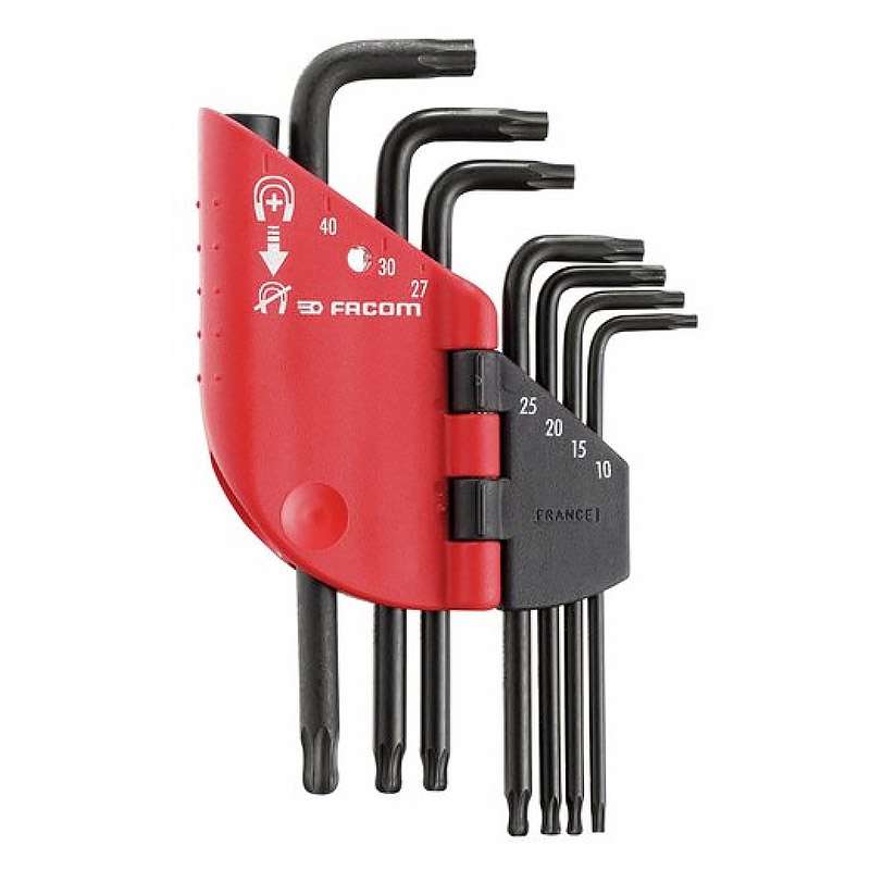 Jeu de 7 clés mâles Torx/Resistorx FACOM 89SR.J7PB 10 à 40 mm