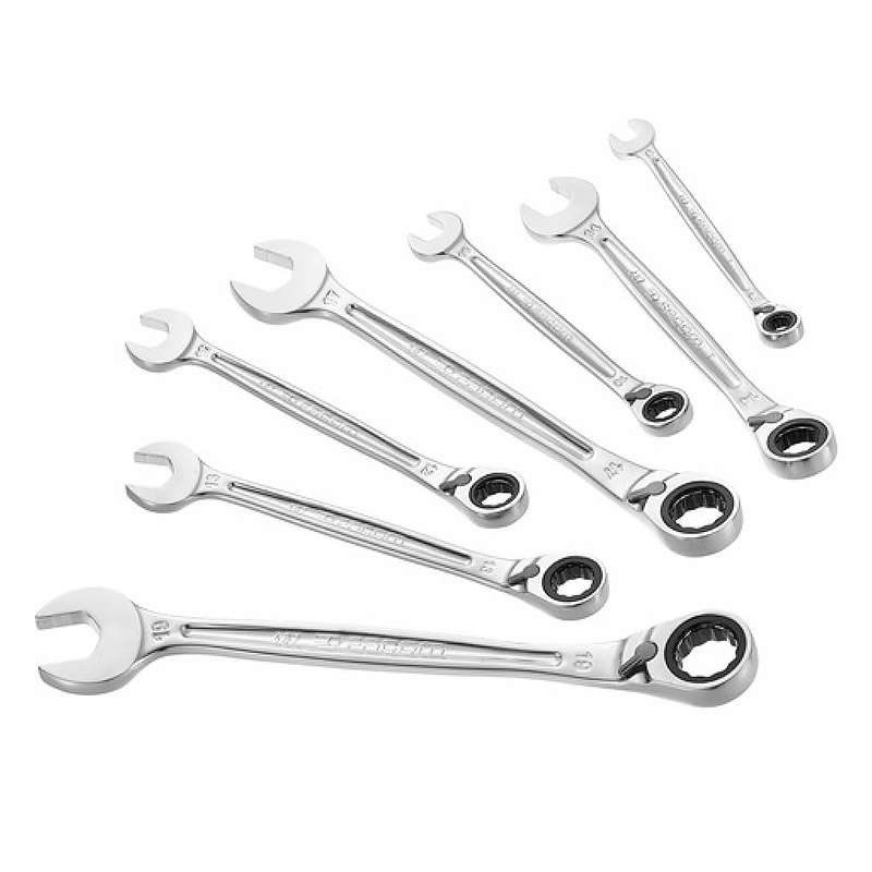 Jeu de 7 clés mixtes à cliquet FACOM 467B.J7PB 8 à 19 mm