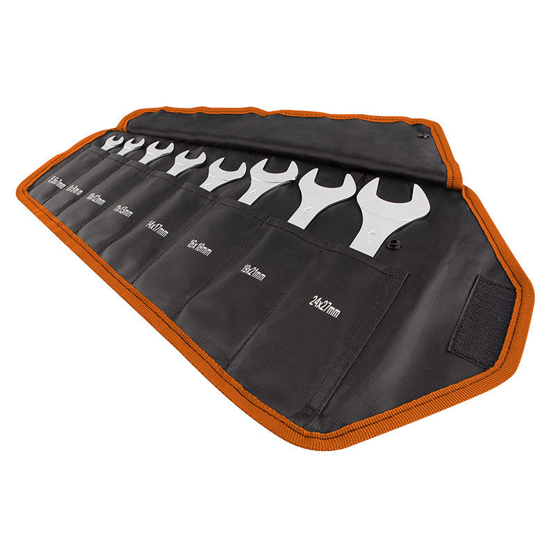 Jeu de 8 clés à fourches slim NEO TOOLS 09-860