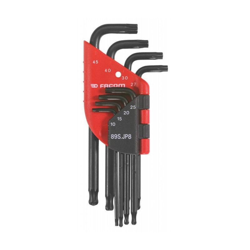 Jeu de 8 clés mâles Torx FACOM 89S.JP8APF 10 à 45 mm