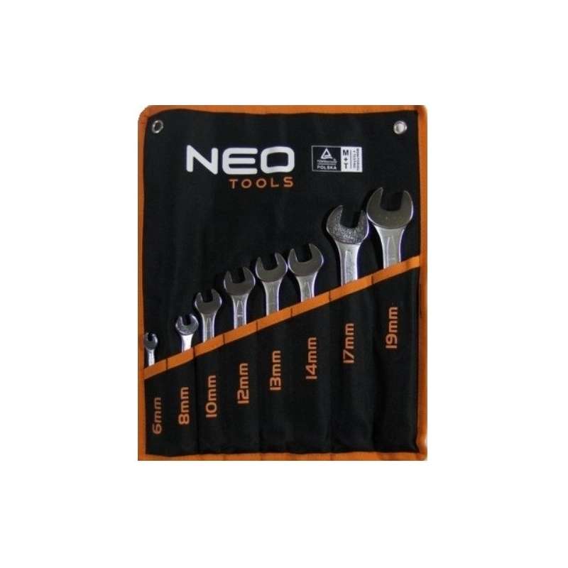 Jeu de 8 clés mixtes 6 - 19 mm NEO TOOLS 09-751