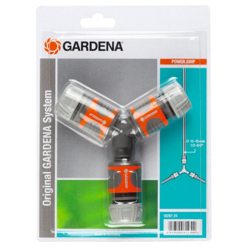 Kit de dérivation en Y pour arrosage Ø13 et 15mm GARDENA 18287-20