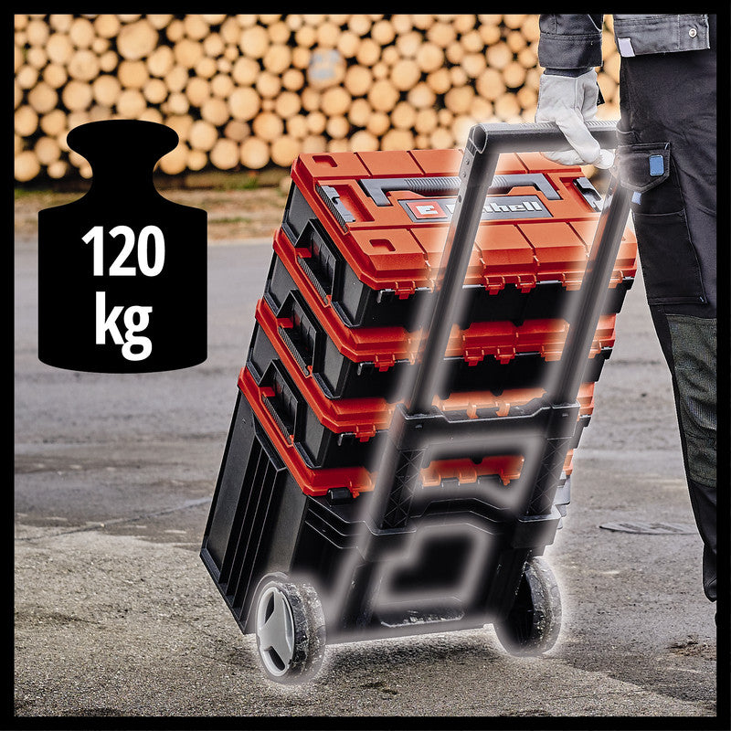 Kit de mallettes charge max. 120kg EINHELL E-Case Tower - 3 mallettes avec leurs accessoires
