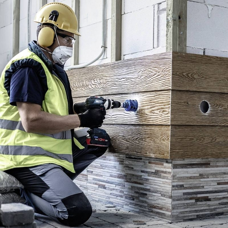 Kit Scie trépan BOSCH 2608900450 Carbure Endurance Multimatériaux 68mm + PC Plus + foret HSS-G