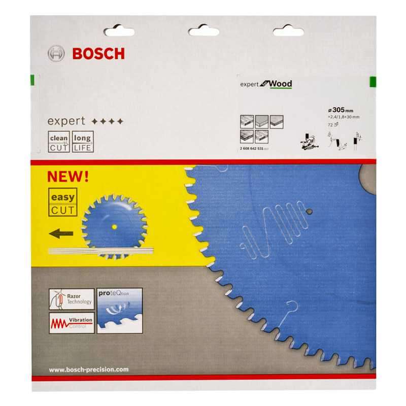 Lame BOSCH 2608642531 Bois Ø 305 mm 72 dents pour Scie circulaire