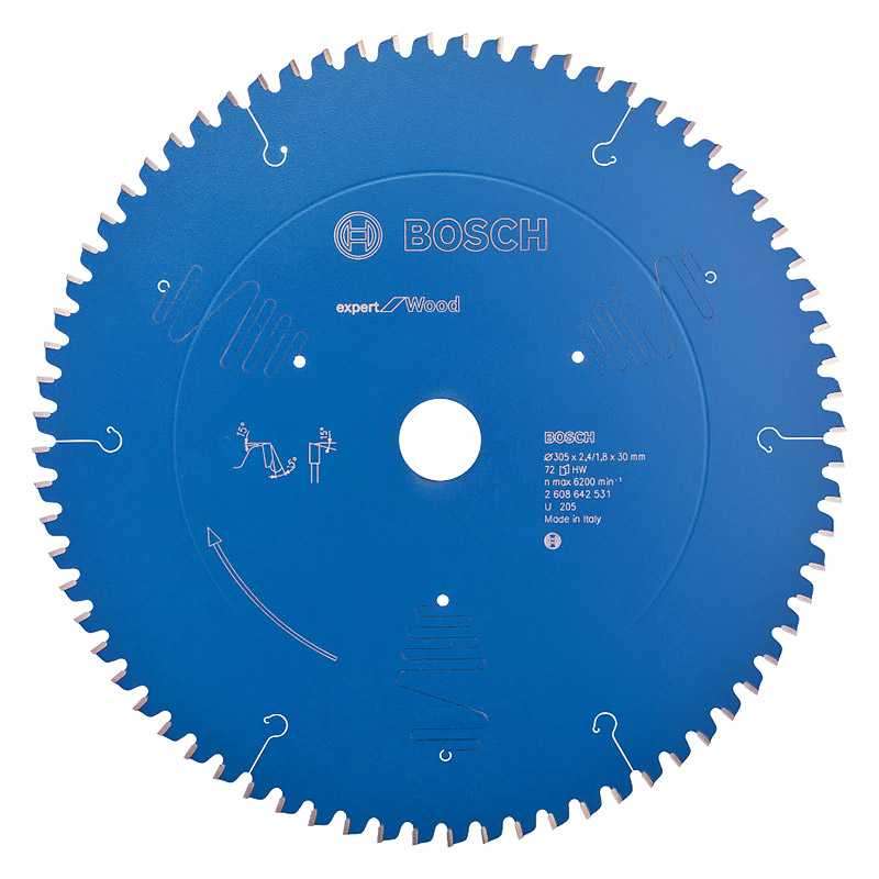 Lame BOSCH 2608642531 Bois Ø 305 mm 72 dents pour Scie circulaire