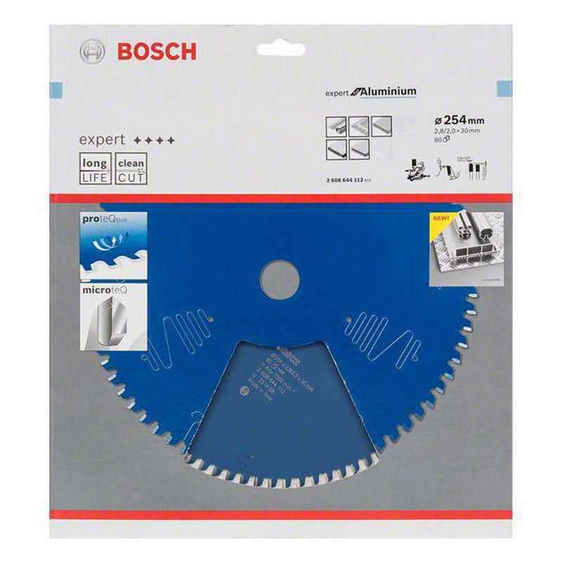 Lame BOSCH 2608644112 Aluminium Ø 254 mm 80 dents pour Scie circulaire