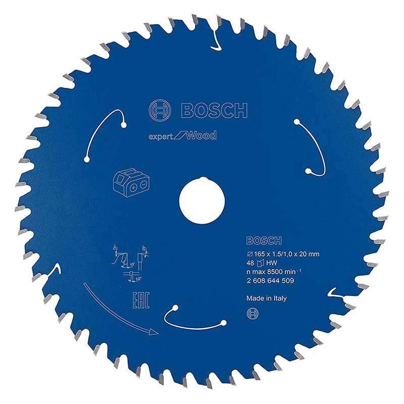 Lame BOSCH 2608644509\tBois Ø 165 mm 48 dents pour Scie circulaire