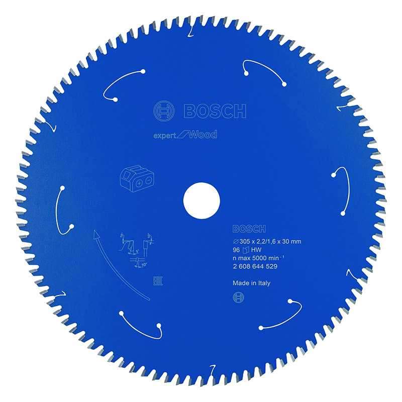 Lame BOSCH 2608644529\tBois Ø 305 mm 96 dents pour Scie circulaire