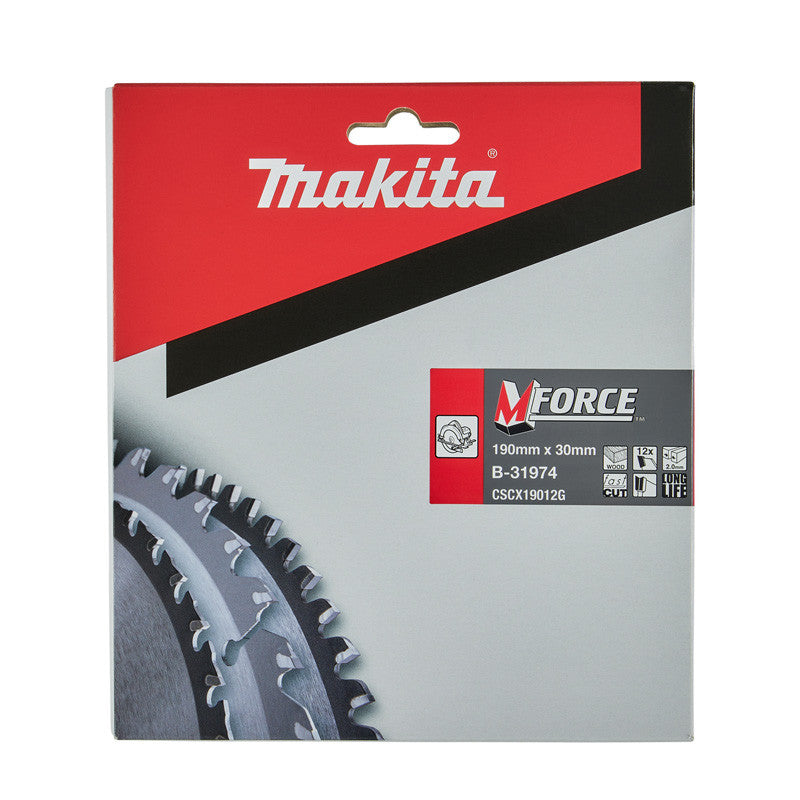 Lame de scie circulaire, MAKITA B-31974 M-Force T.C.T, 190 x 30 mm, 12 dents