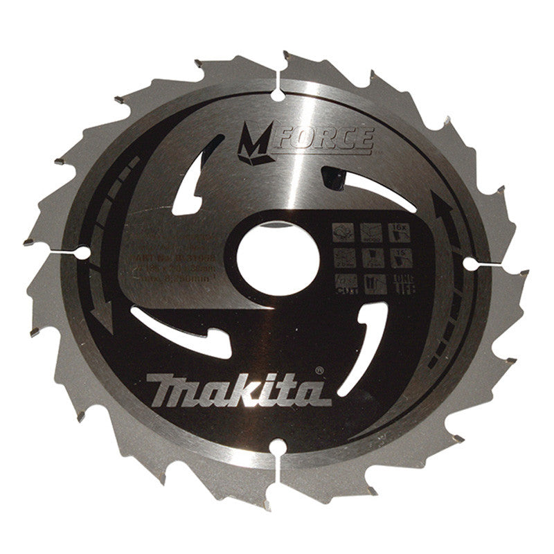 Lame pour scie circulaire M-Force bois MAKITA B-31968 185x30mm 16 dents