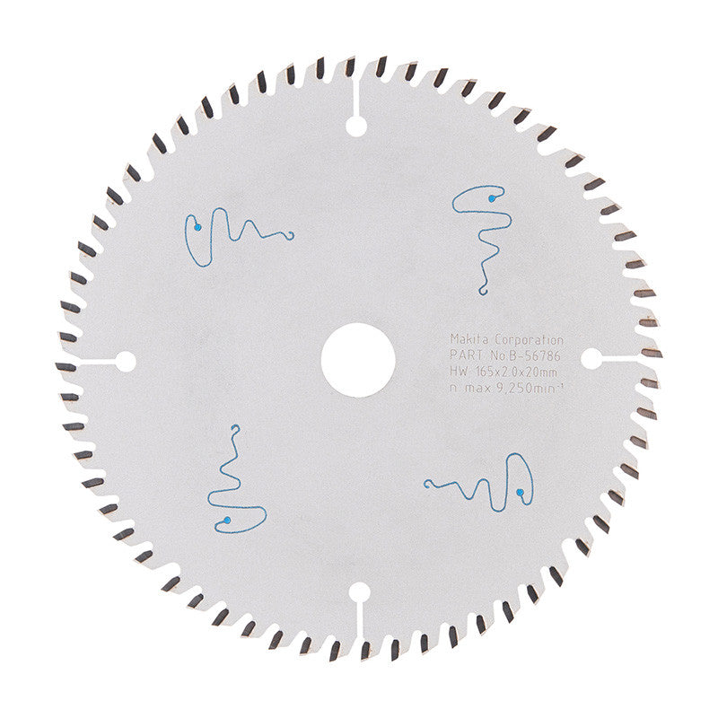 Lame pour scie circulaire TCT spécialisé MAKITA B-56786 165x20mm, 60 dents