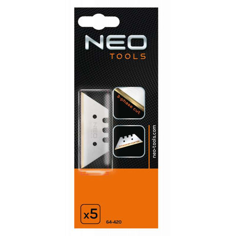 Lames de cutter trapézoïdales NEO TOOLS 64-420 5 pièces