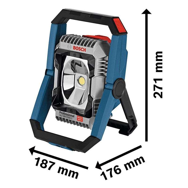 Lampe sans fil BOSCH 0601446501 - GLI 18V-2200 C Professional (vendu sans batterie)