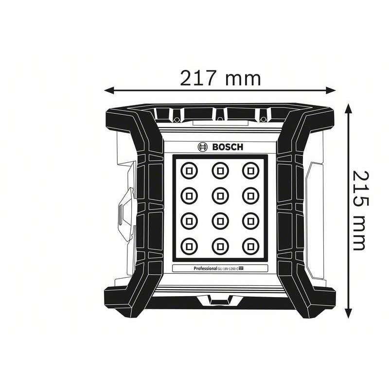 Lampe sans fil BOSCH 0601446700 - GLI 18V-1200 C Professional (vendu sans batterie)