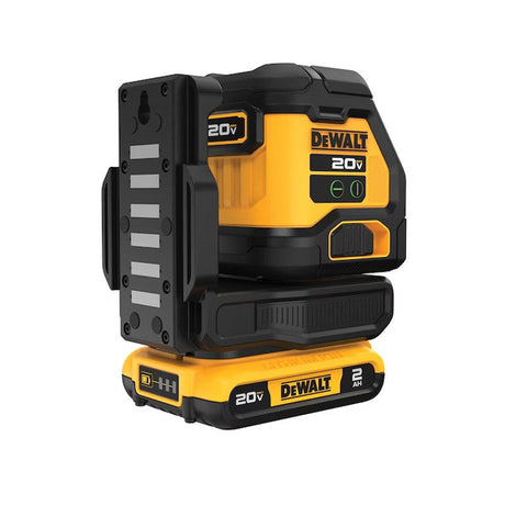 Laser en croix compact avec faisceau vert 18V DEWALT DCLE34021D1-QW avec une batterie 2,0 Ah