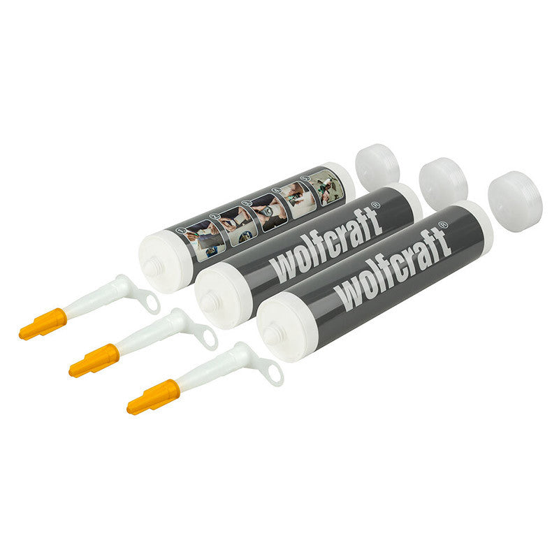 Lot de 3 cartouches vides WOLFCRAFT 4044000 - 310mL
