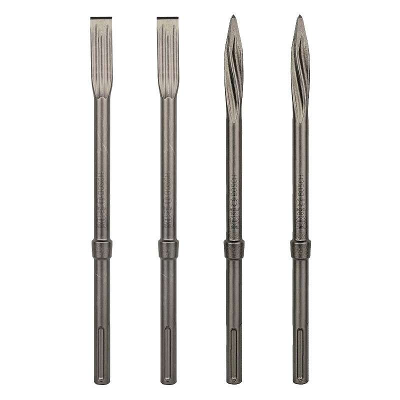 Lot de 4 Burins auto affûtant BOSCH PRO SDS-Max Rtech 2607017368