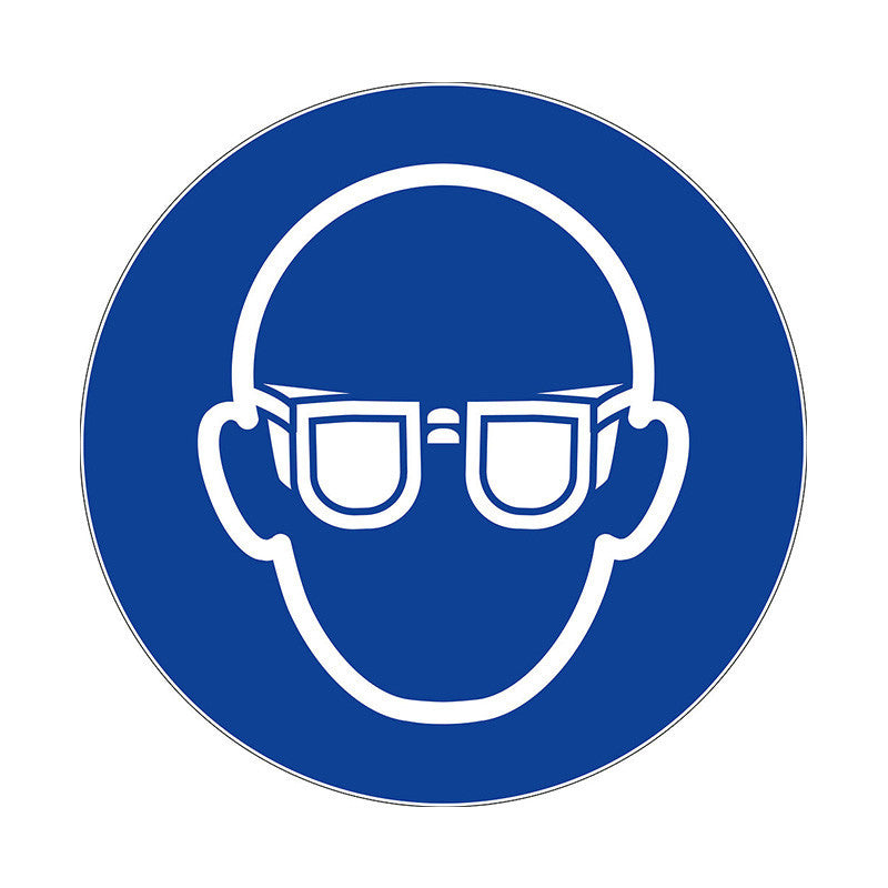 LOT DE 5 DISQUES Ø30 PORT DES LUNETTES DE SECURITE OBLIGATOIRE ISO 7001