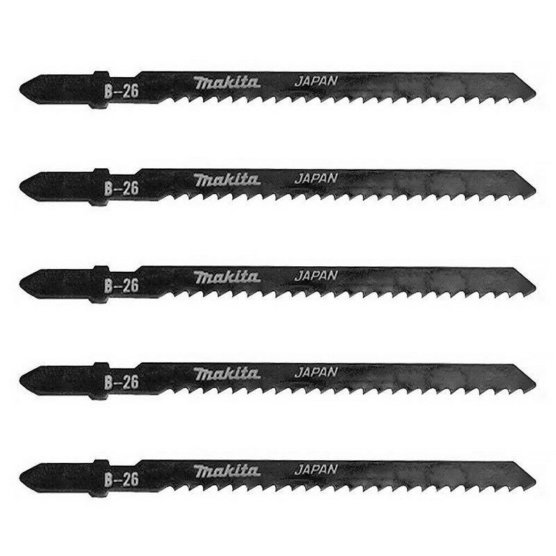 Lot de 5 lames de scie sauteuse MAKITA A-85771 pour bois et métal