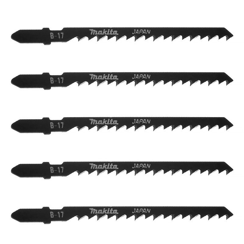 Lot de 5 Lames pour scie sauteuse MAKITA A-85690 pour bois