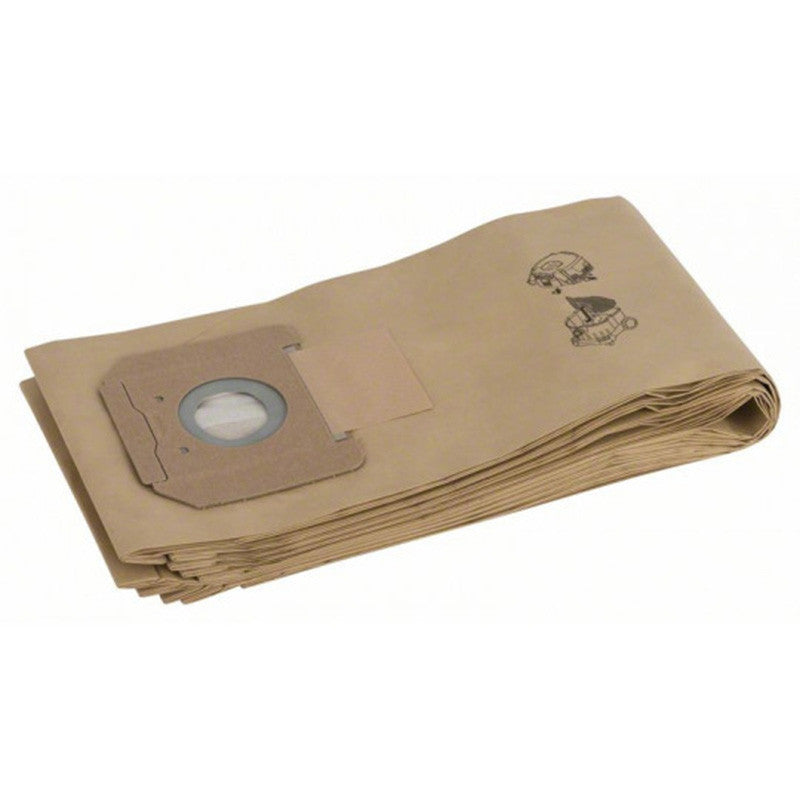 Lot de 5 sac-filtres en papier BOSCH 2607432036 - Pour GAS 55 M AFC