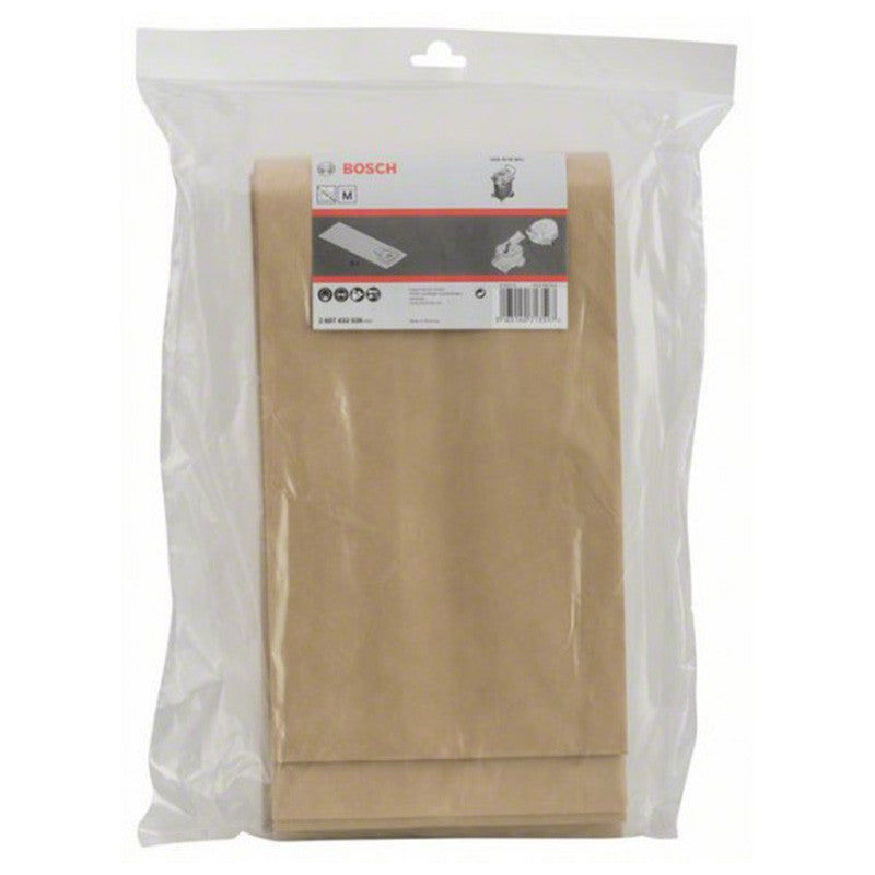 Lot de 5 sac-filtres en papier BOSCH 2607432036 - Pour GAS 55 M AFC