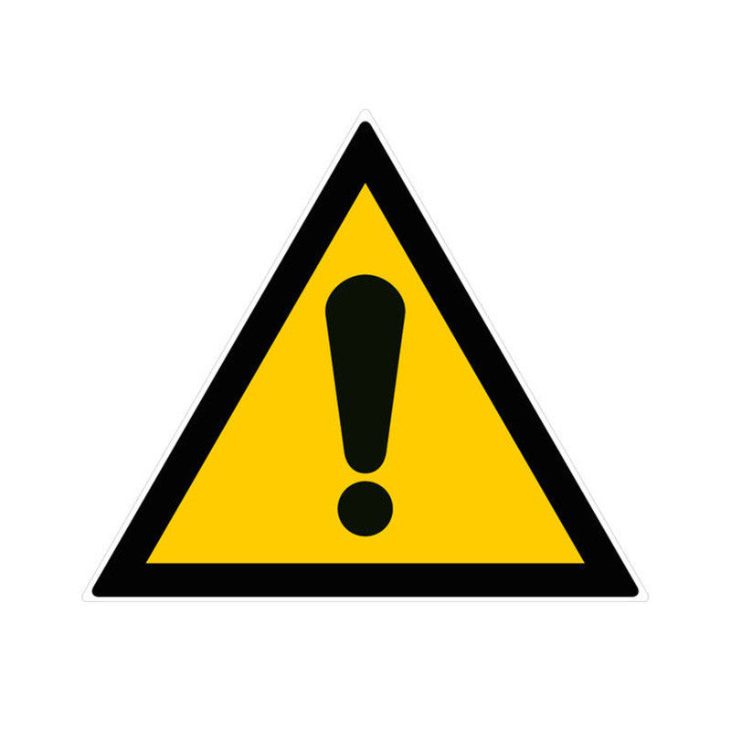 LOT DE 5 TRIANGLES COTE 300 MM PSC CHOC RIGIDE DANGER GENERAL NORME ISO 7001