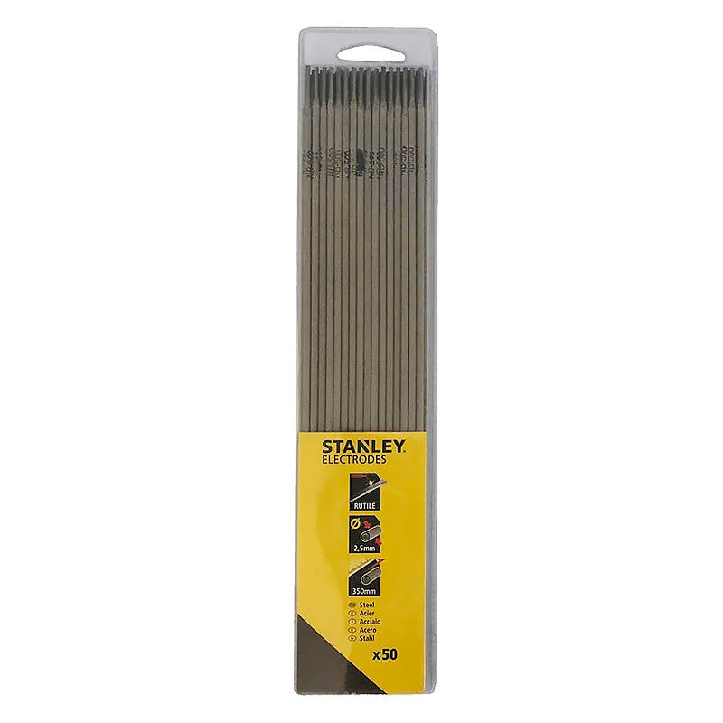 Lot de 50 électrodes acier STANLEY 460825 diamètre 2,5x350mm