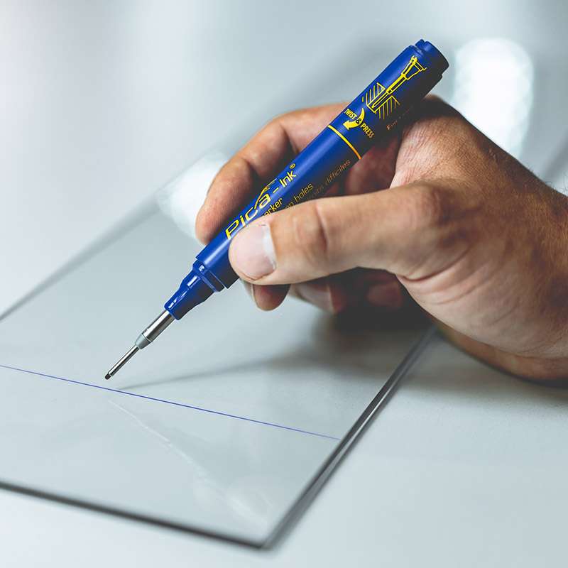 Marqueur trous profonds PICA-Ink bleu 150/41/SB
