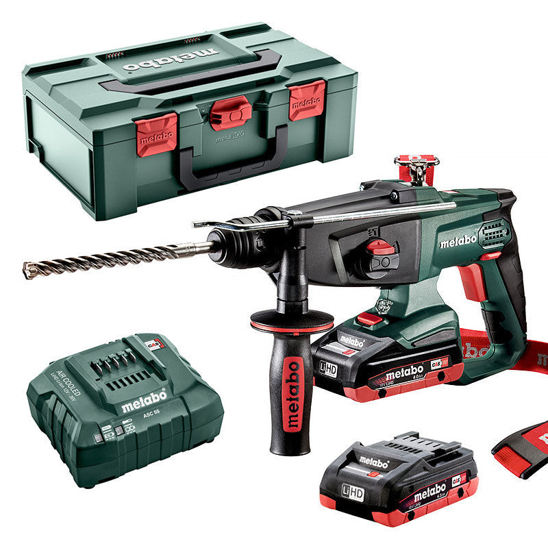 Marteau perforateur burineur METABO KHA 18 LTX (2 x 4,0 Ah)