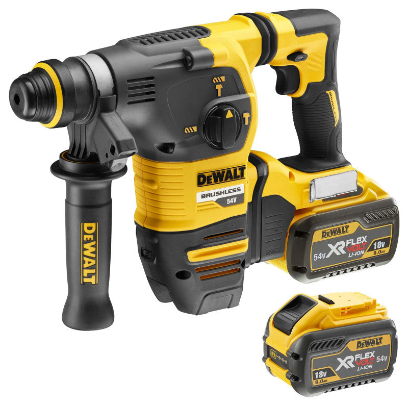 Perforateur burineur SDS-plus 54V DEWALT DCH333X2-QW Brushless avec 2 batteries 9,0 Ah FLEXVOLT