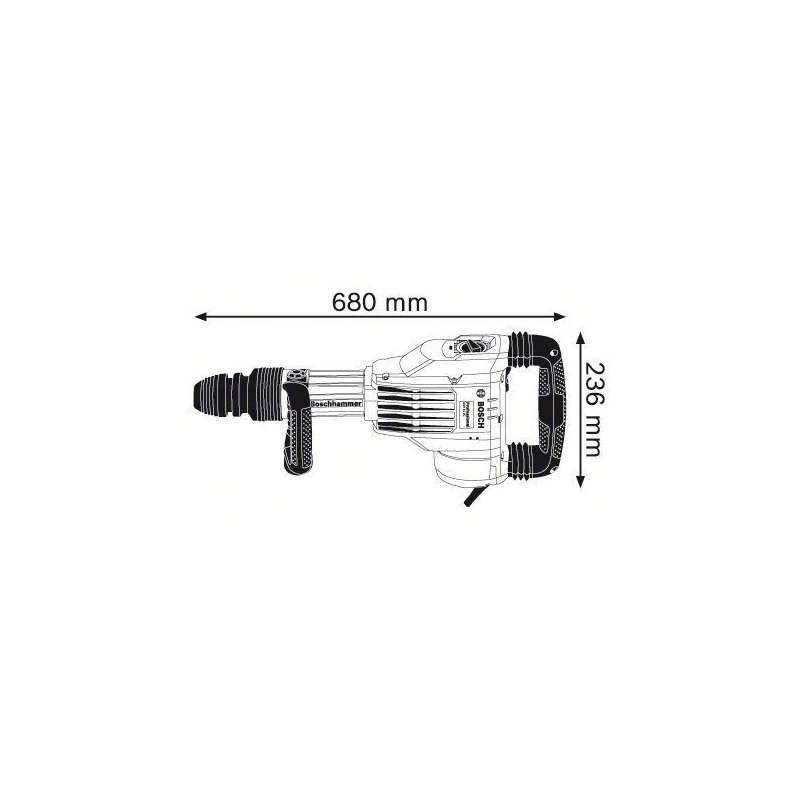 Marteau-Piqueur BOSCH SDS-Max GSH 11 VC Professional 1700 W 23 J