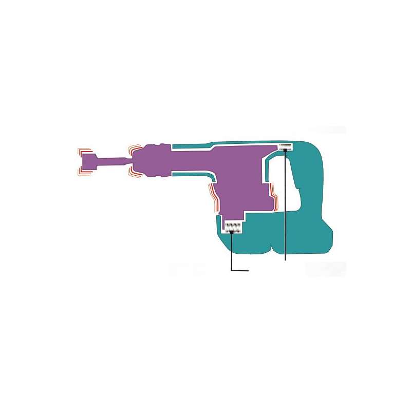 Marteau Piqueur MAKITA DHK180ZJ SDS-Plus 18V Li-Ion 3,1 Joules