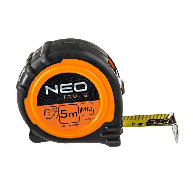 Mètre à Ruban 5 m x 25 mm NEO TOOLS 67-115 Bi-Matières Nylon