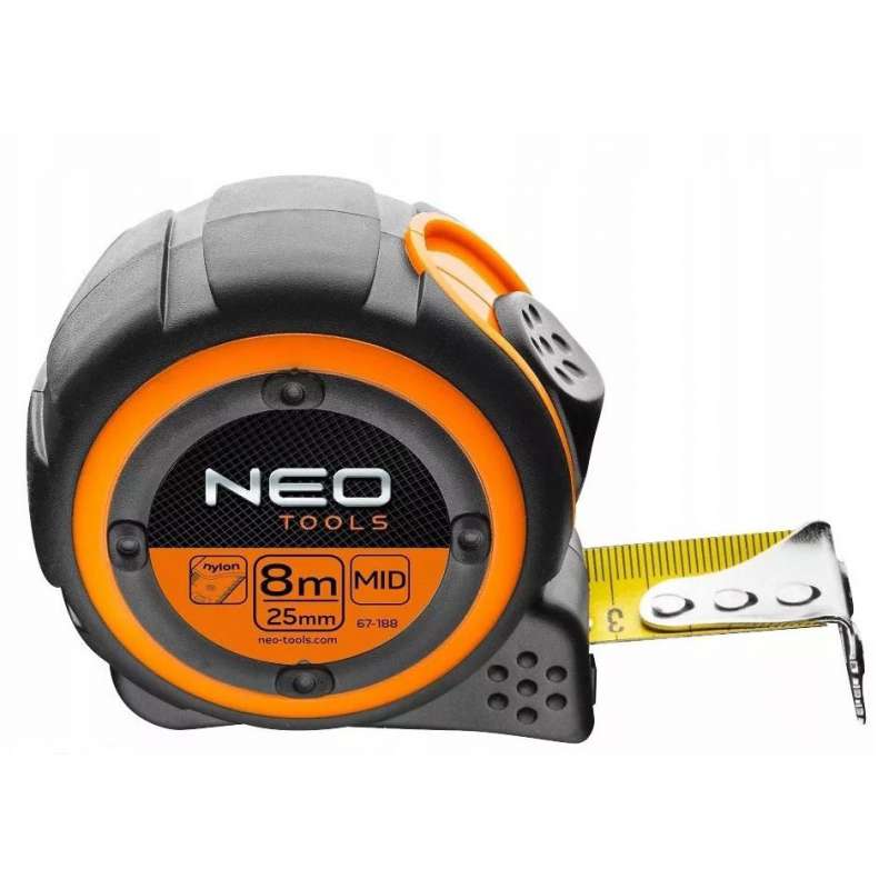 Mètre à Ruban Nylon NEO TOOLS 67-188 8m x 25 mm