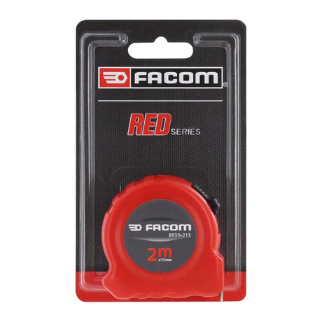 Mètre ruban FACOM 893B.213PB - Bouton blocage - Nylon anti-reflet - 2mx13mm