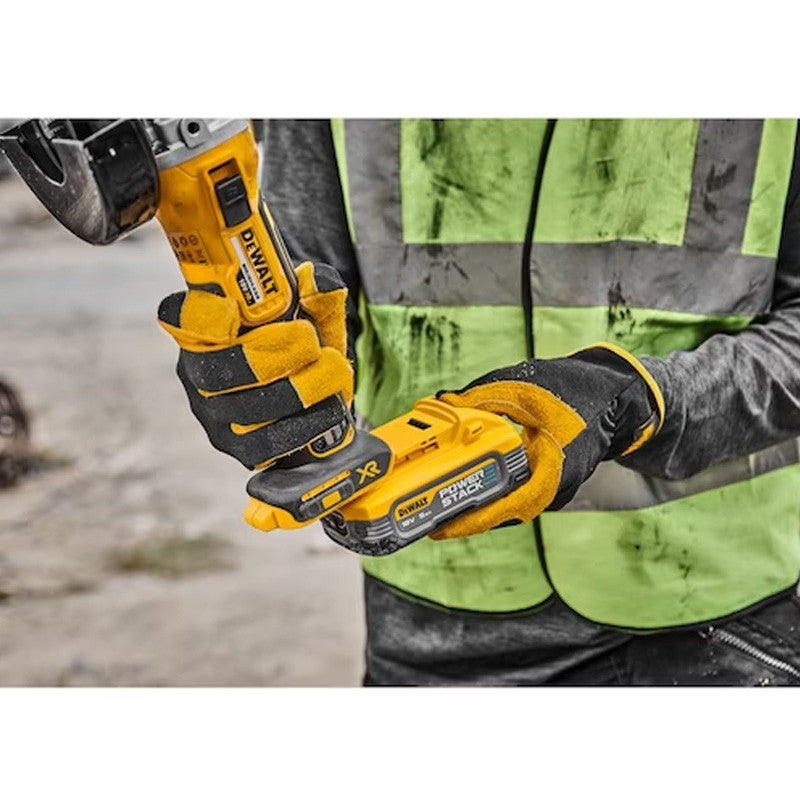 Meuleuse Ø125mm 18V DEWALT DCG405H2T-QW Brushless avec coffret et 2 batteries 5,0 Ah POWERSTACK