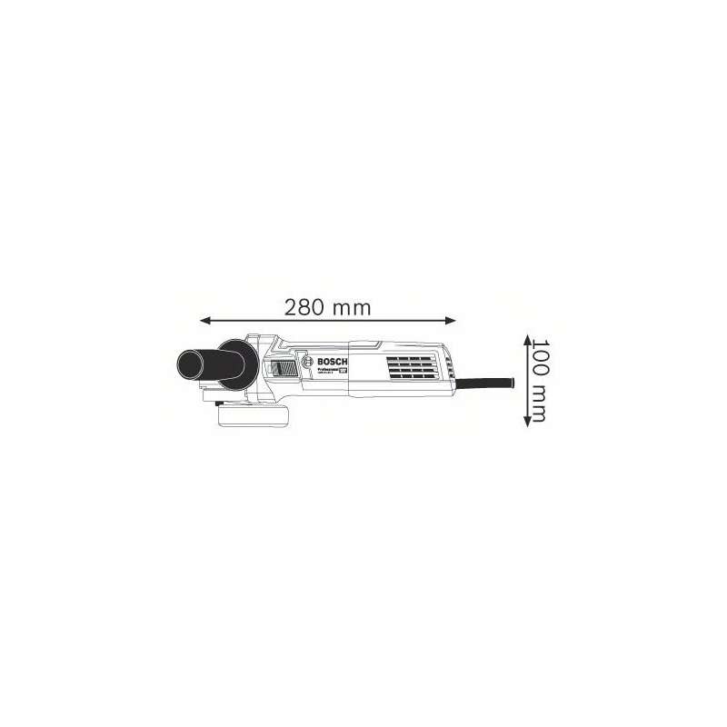 Meuleuse angulaire BOSCH 0601396104 - GWS 9-125 S Professional 900W - Ø 125mm