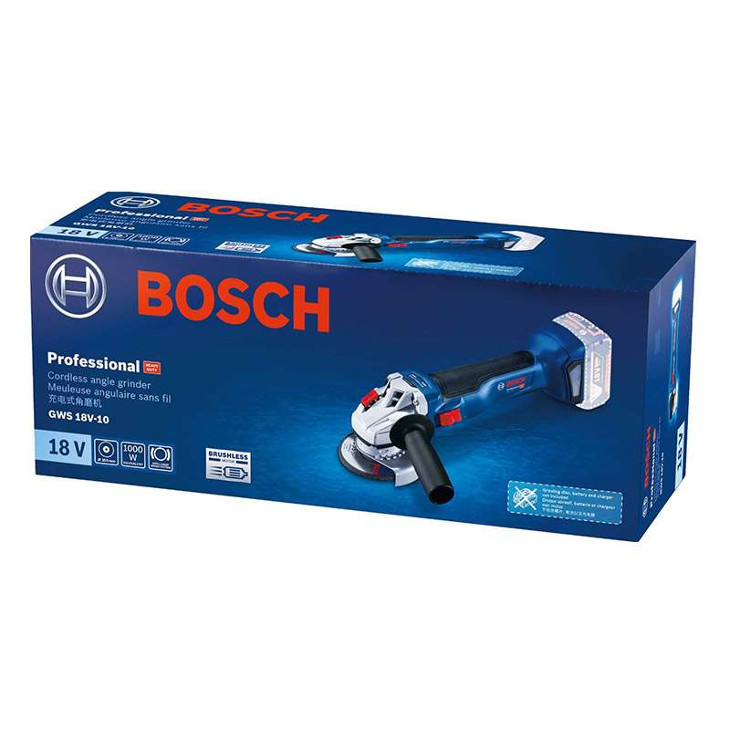 Meuleuse angulaire sans fil BOSCH 06019J4002 - GWS 18V-10 Professional Ø 125mm (vendu sans batterie)