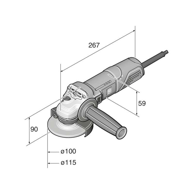 Meuleuse d'angle compacte FEIN WSG 7-125 750W Ø 125mm (72226560000)