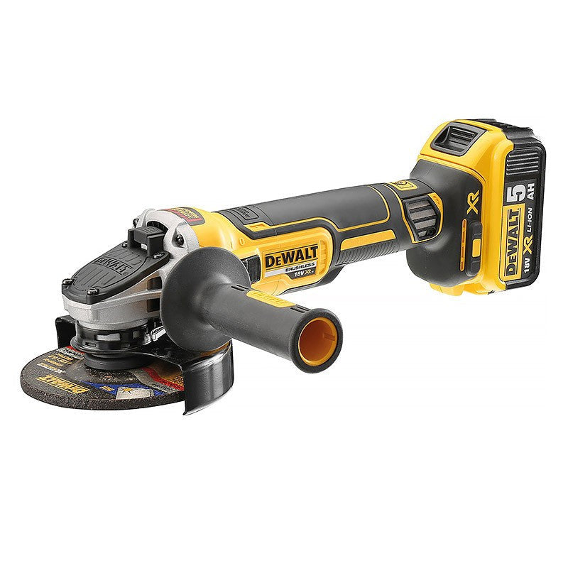 Meuleuse Ø125mm 18V DEWALT DCG405P3-QW avec un coffret et 3 batteries 5,0 Ah