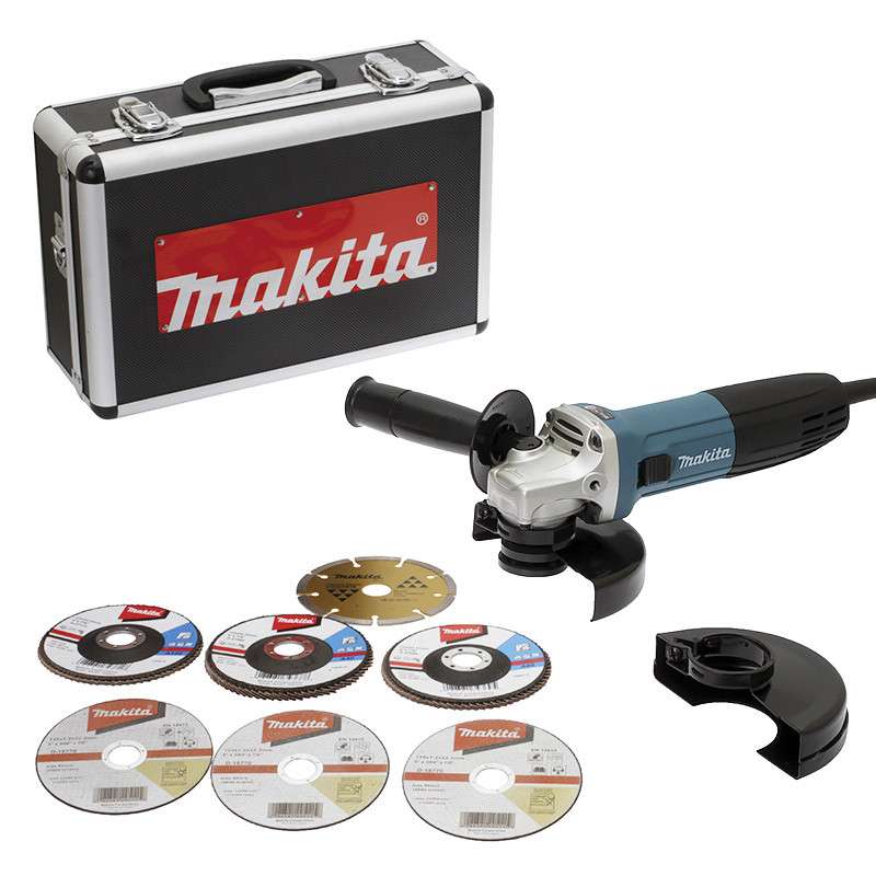 Meuleuse MAKITA GA5030RSP6 720W Ø 125mm (coffret alu)
