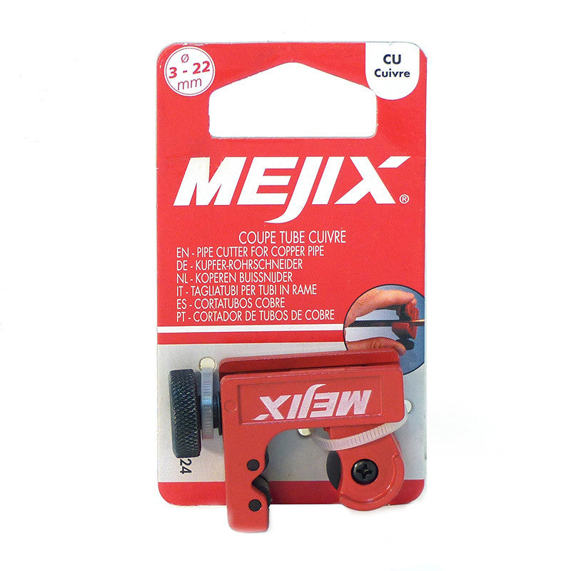 Mini coupe tubes cuivre MEJIX 180424 diam. 3 à 22 mm