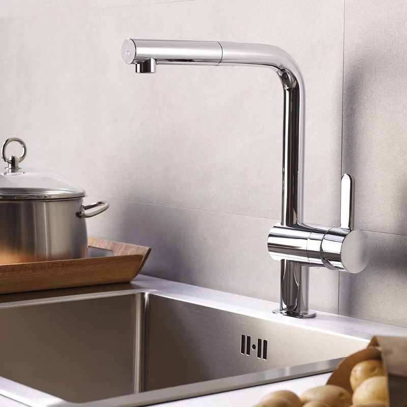 Mitigeur évier FLAIR GROHE 32454000 - bec haut - chrome