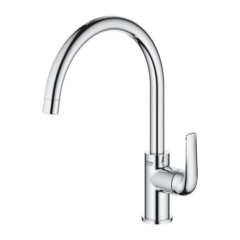 Mitigeur évier monocommande START CURVE GROHE 31554001 bec col de cygne - chrome
