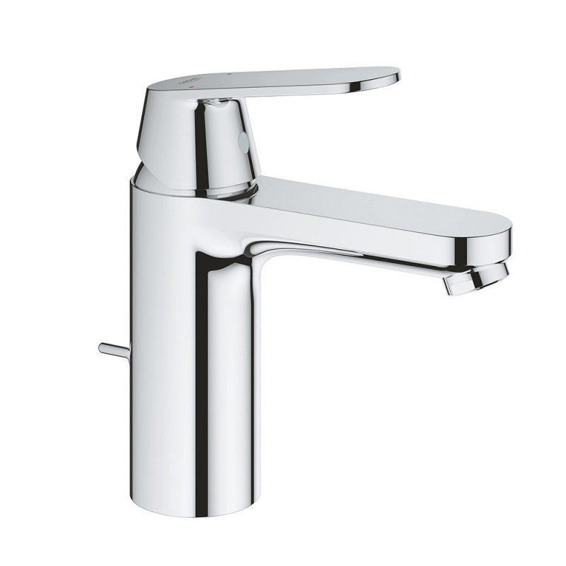 Mitigeur lavabo EUROSMART GROHE 23325000 - taille M - bec droit - avec vidage - chrome