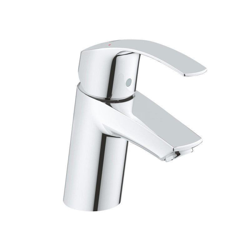 Mitigeur lavabo EUROSMART GROHE 23922002 bec bas - taille S - bonde de vidage clic clac - chrome