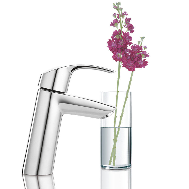 Mitigeur lavabo EUROSMART GROHE 23923002 bec bas - taille M - chrome