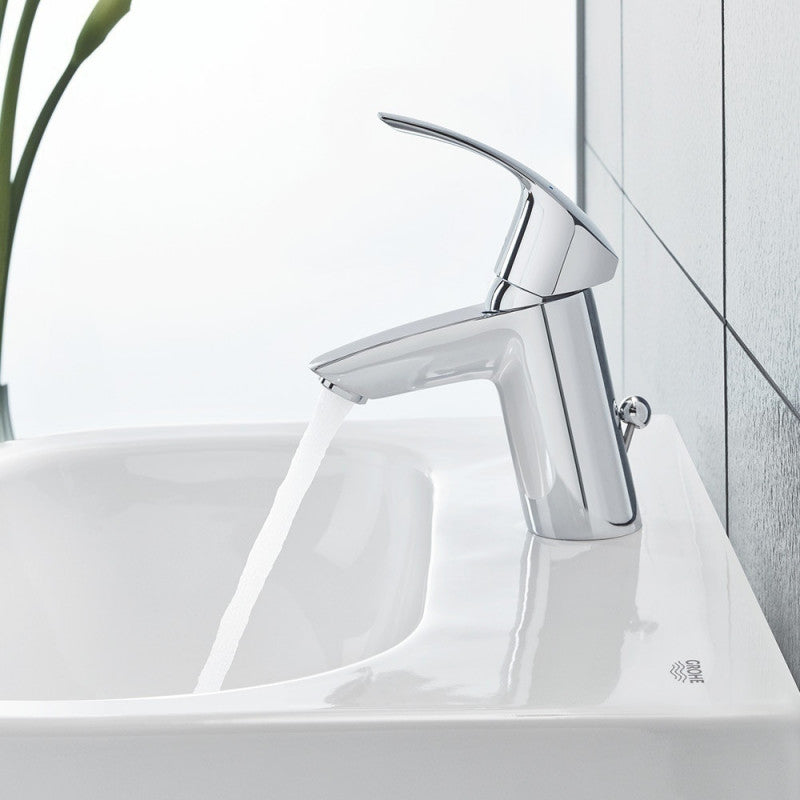 Mitigeur lavabo EUROSMART GROHE 33265002 - bec bas - taille S - chrome